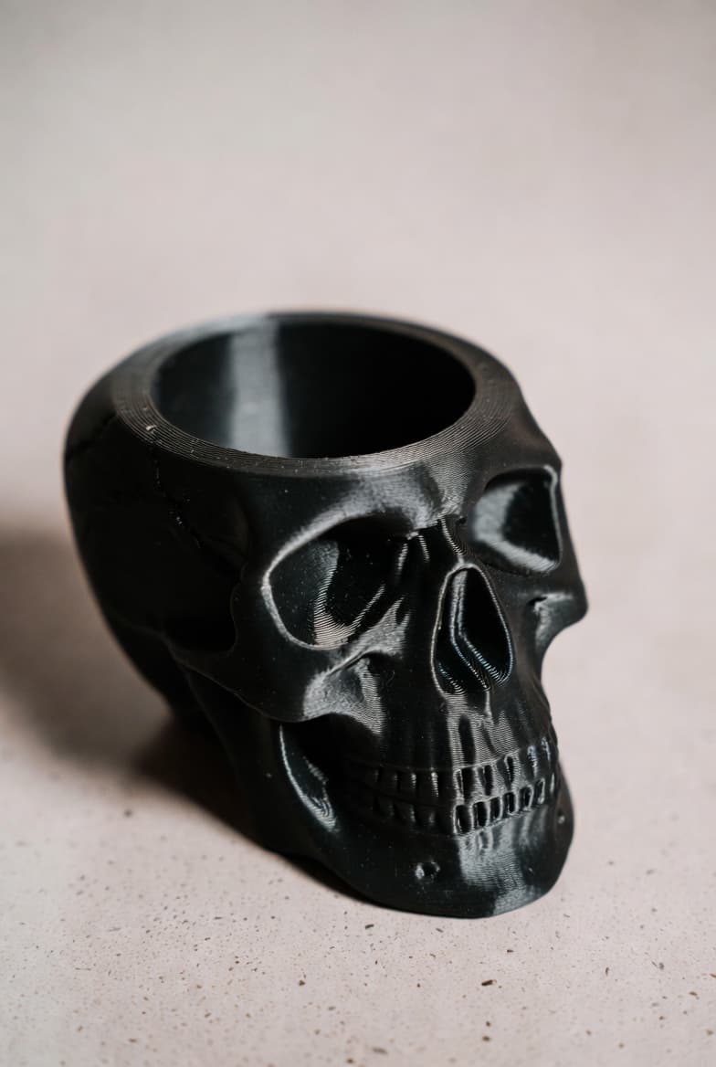 Skull Candle Holder
